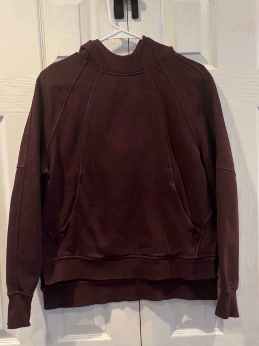 lululemon athletica Maroon Pullover scuba Hoodie